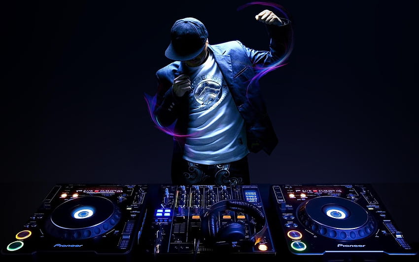 . Music. . . DJ, the dark background, DJ Remix HD wallpaper