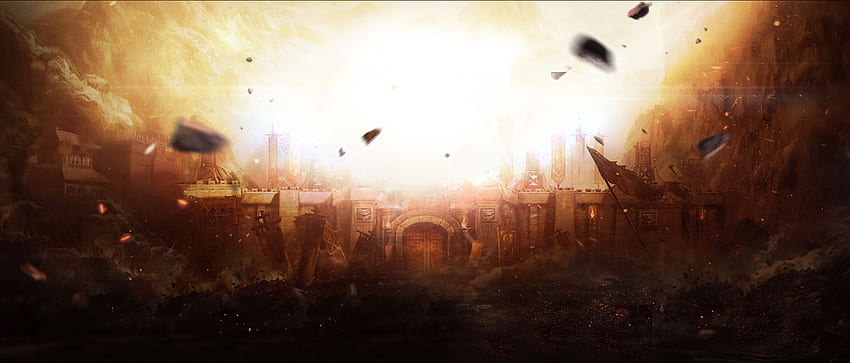 古代戦争ゲームのポスター。 バナーの背景、明るい背景、背景、古代の戦い 高画質の壁紙