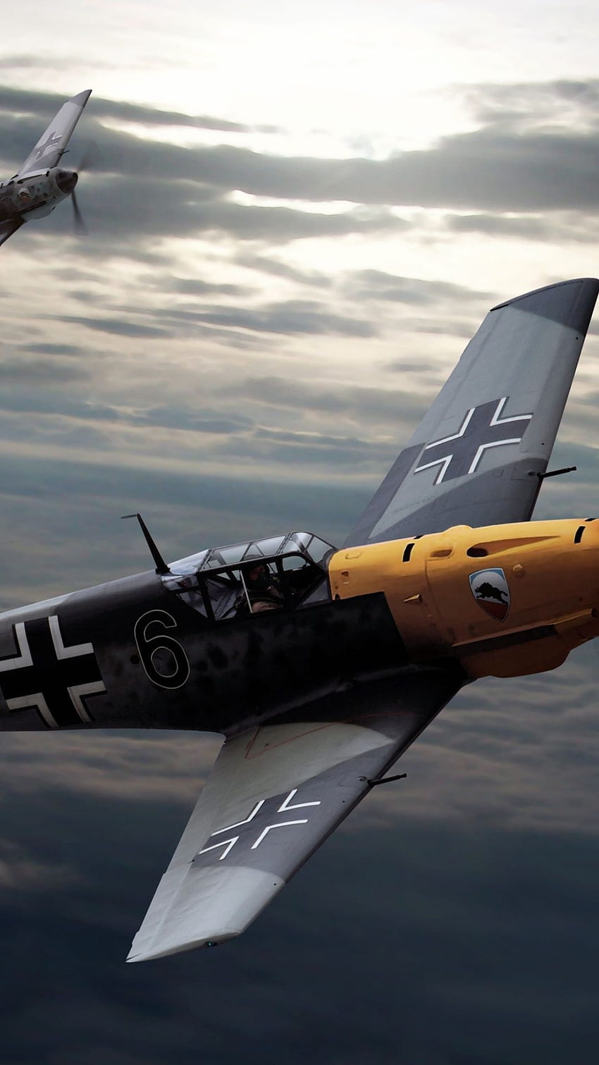 Messerschmitt Bf 109, Pesawat Tempur Perang Dunia II Jerman - Ponsel Bf 109, iPhone Perang Dunia 2 wallpaper ponsel HD