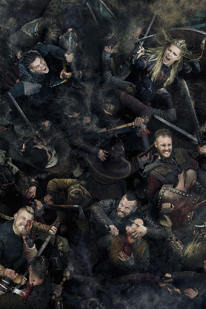 Vikings - Ivar、Bjorn、Lagertha、Harald、Ubbe シーズン 5 公式 - Vikings (TV Series) HD電話の壁紙