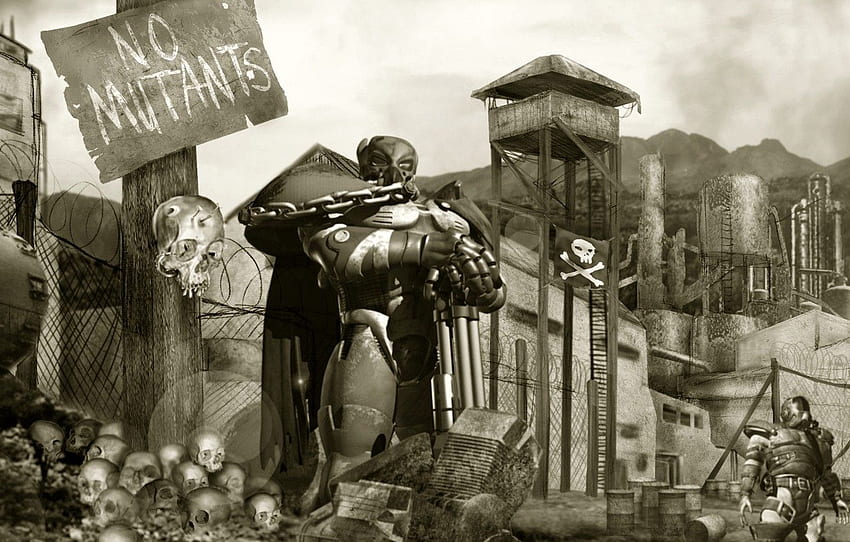 armor, fallout, the guardian, postapokalipsis, tactics, Nuclear War HD wallpaper