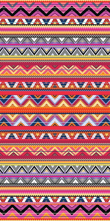 Blue And Orange Aztec Pattern iPhone Wallpaper  Hipster Backgrounds