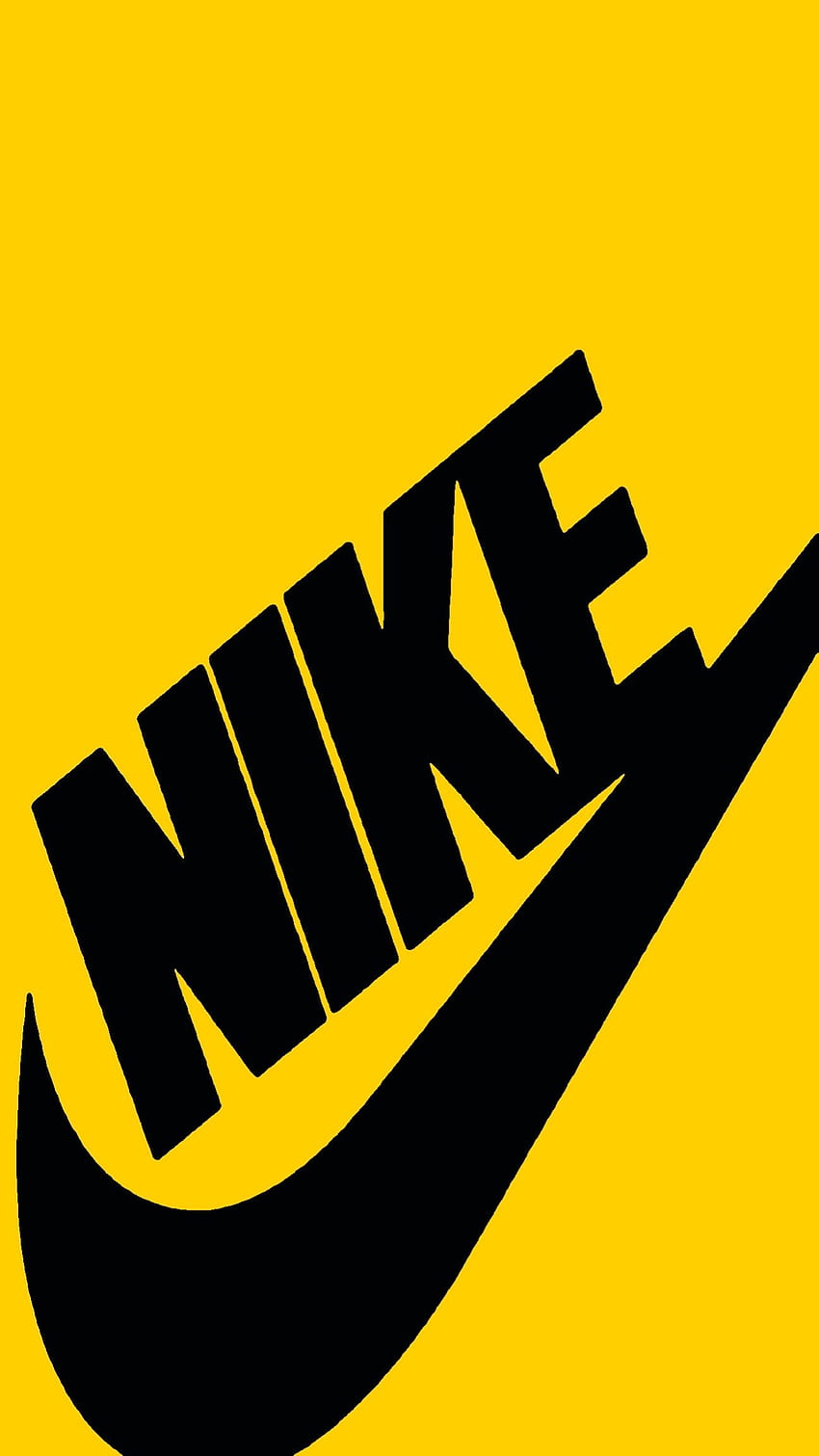 Hooter's Konceptz на Nike. Nike, лого на Nike, ванове iPhone, жълто и черно Nike HD тапет за телефон