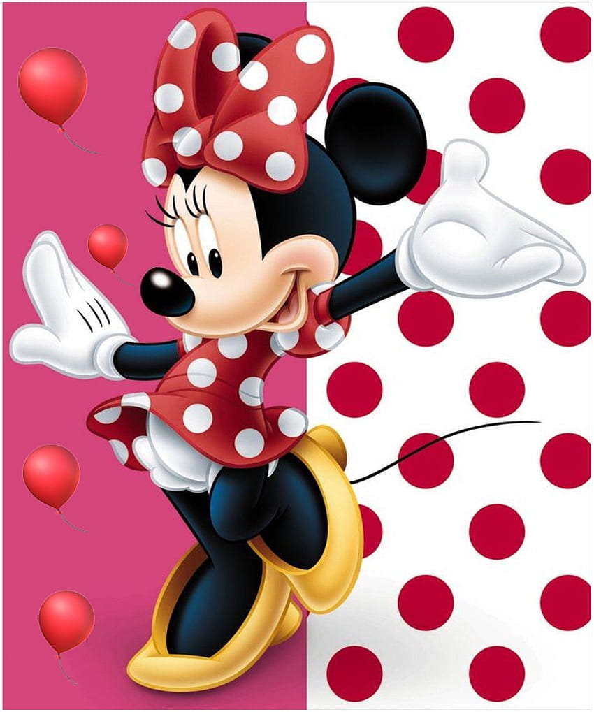 Tło Mickey i Minnie, Myszka Minnie Tapeta na telefon HD
