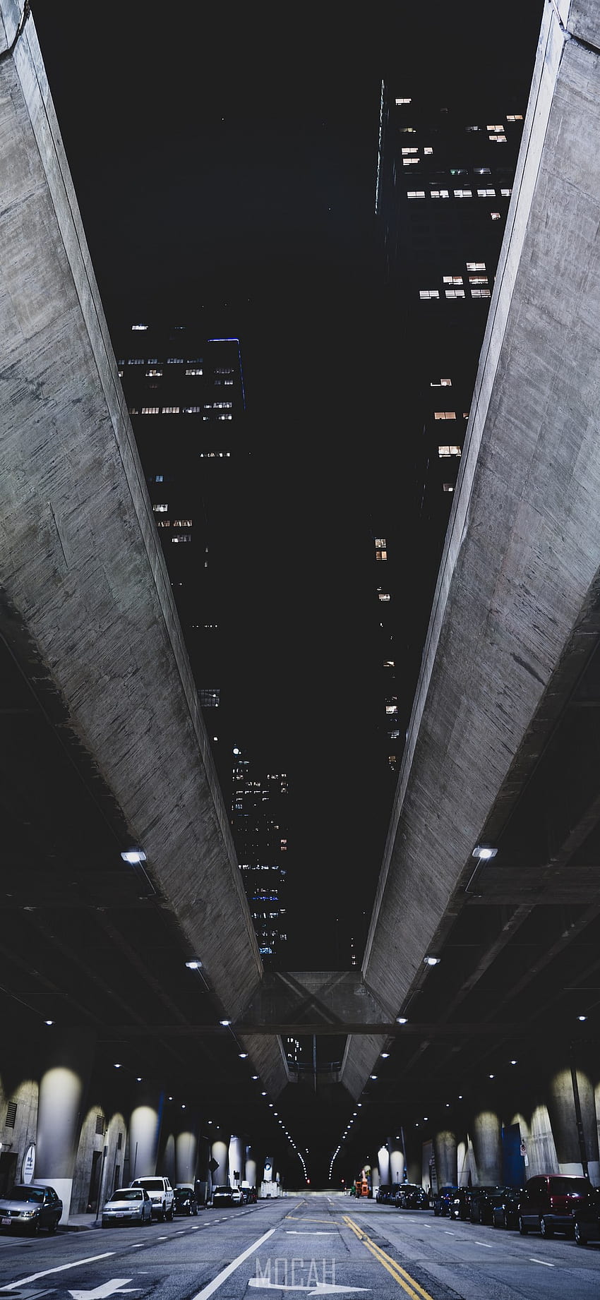 Los Angeles, Night, Architecture, Line, Infrastructure, Xiaomi Redmi 9A , . Mocah HD phone wallpaper