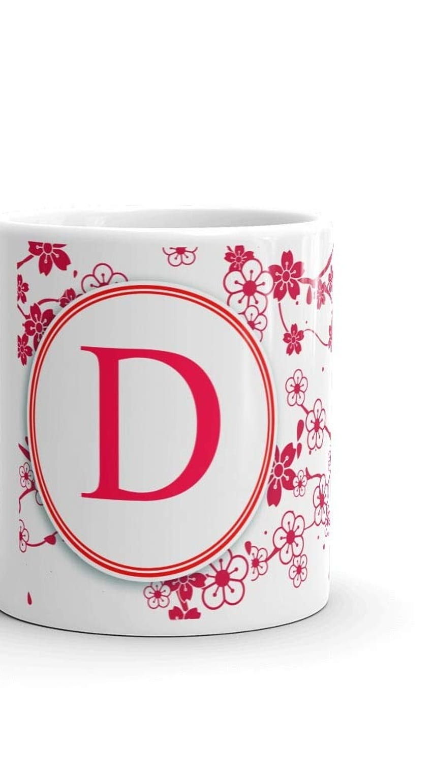 D Name Ka, Red Printed, Coffee Mug HD phone wallpaper