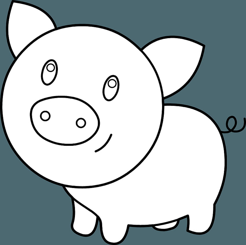Cute Pig Face Clip Art - Clipart, Porco Kawaii papel de parede HD