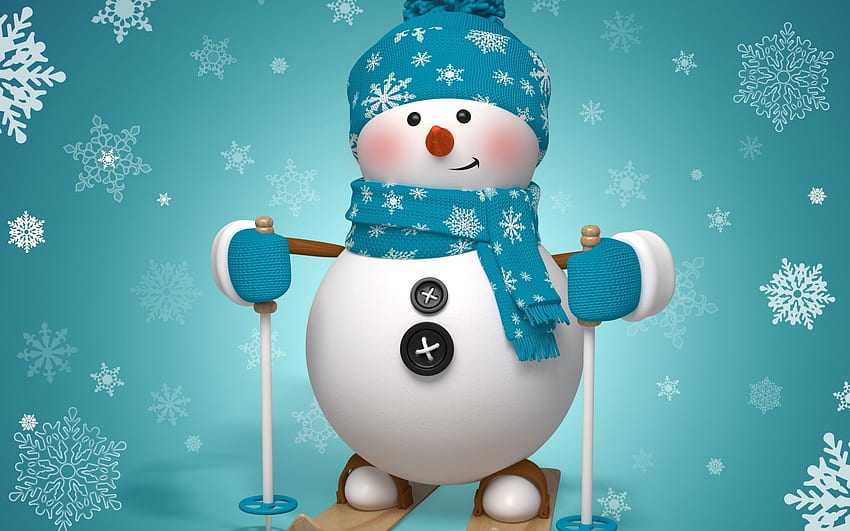 Boneco de neve, Frosty, o boneco de neve papel de parede HD