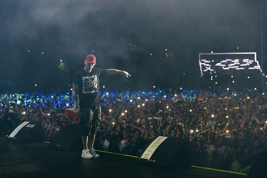 Lollapalooza, concert d'Eminem Fond d'écran HD