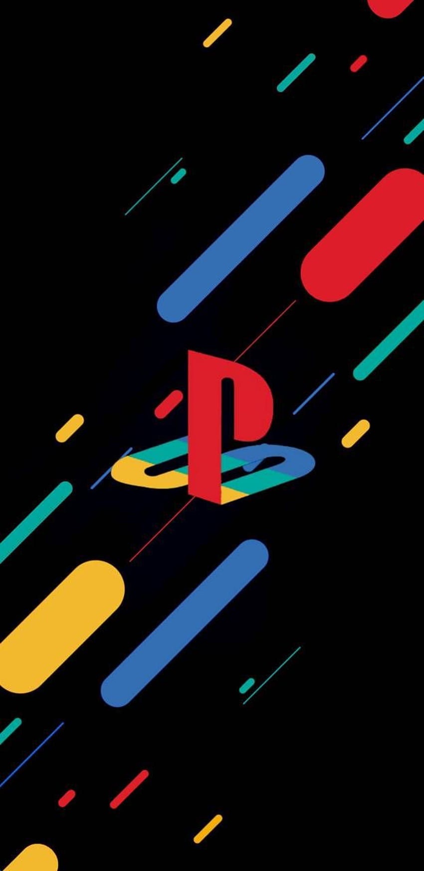 PlayStation Wallpaper 4K Retro Logo AMOLED 4844