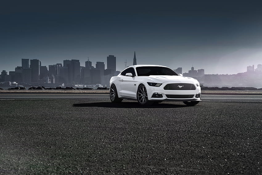 Ford, Mustang, Mobil, Tampak Samping, 2015, Vossen Wallpaper HD