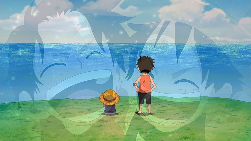 So i made this Ace and Luffy thought I'd share it : OnePiece, Kid Luffy HD wallpaper