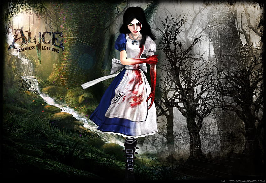 Alice Madness Returns, Alicia gótica en el país de las maravillas fondo de pantalla