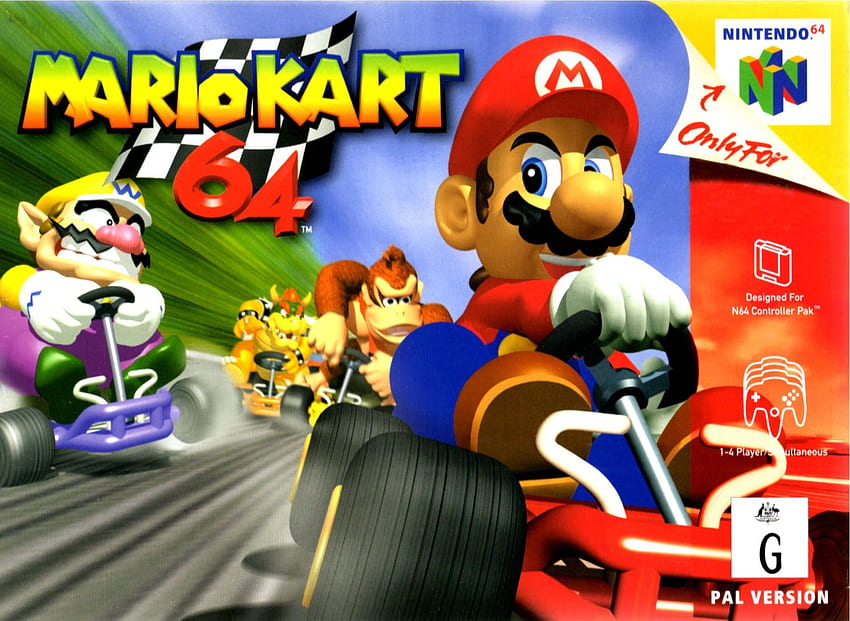 Mario Kart 64 - Mario Kart 64 Box Art - HD wallpaper