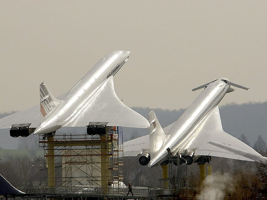 Aerospatiale-BAC Concorde & Tupolev Tu-144., Passagier, Französisch, Russisch, Überschall HD-Hintergrundbild