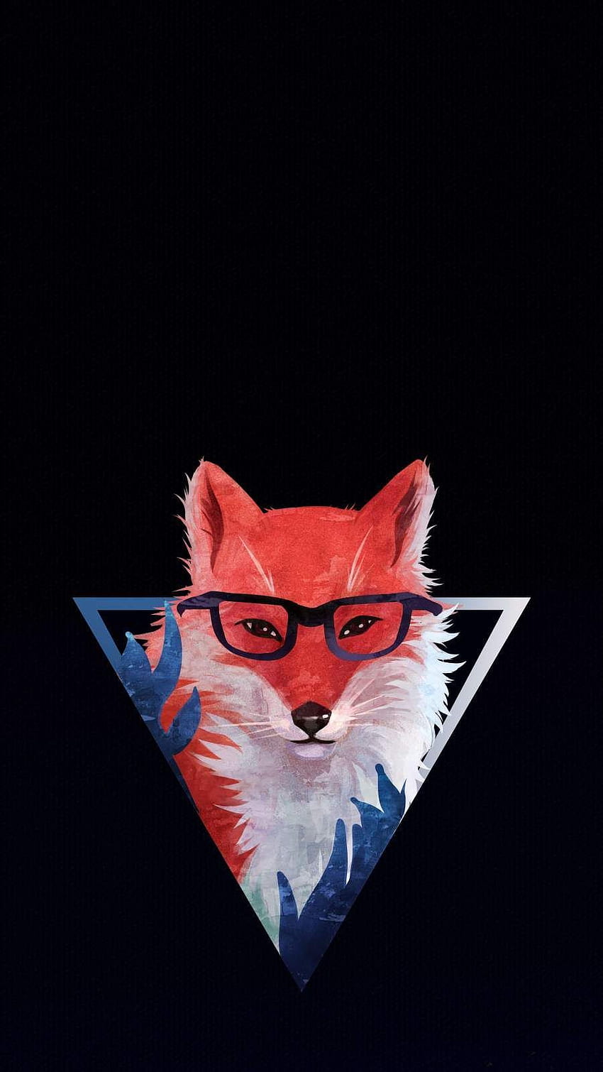 Triangle Fox. Red fox art, iPhone , iphone cute HD phone wallpaper