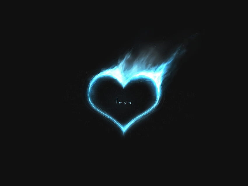 Fire, Hearts, Love, Valentine's Day HD wallpaper