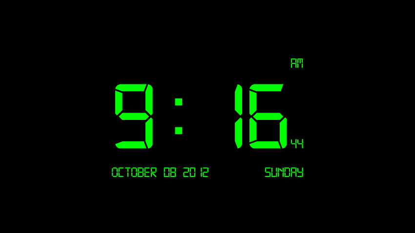 Reloj digital fondo de pantalla
