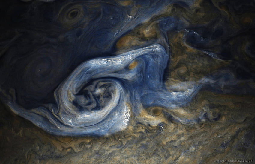 Juno repère une tempête complexe sur Jupiter, amusement, planète, espace, cool, Jupiter Fond d'écran HD