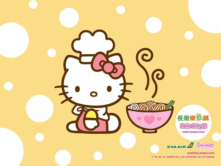 Фатима на Hello Kitty. Ser feliz и Hello Kitty, Kawaii School HD тапет