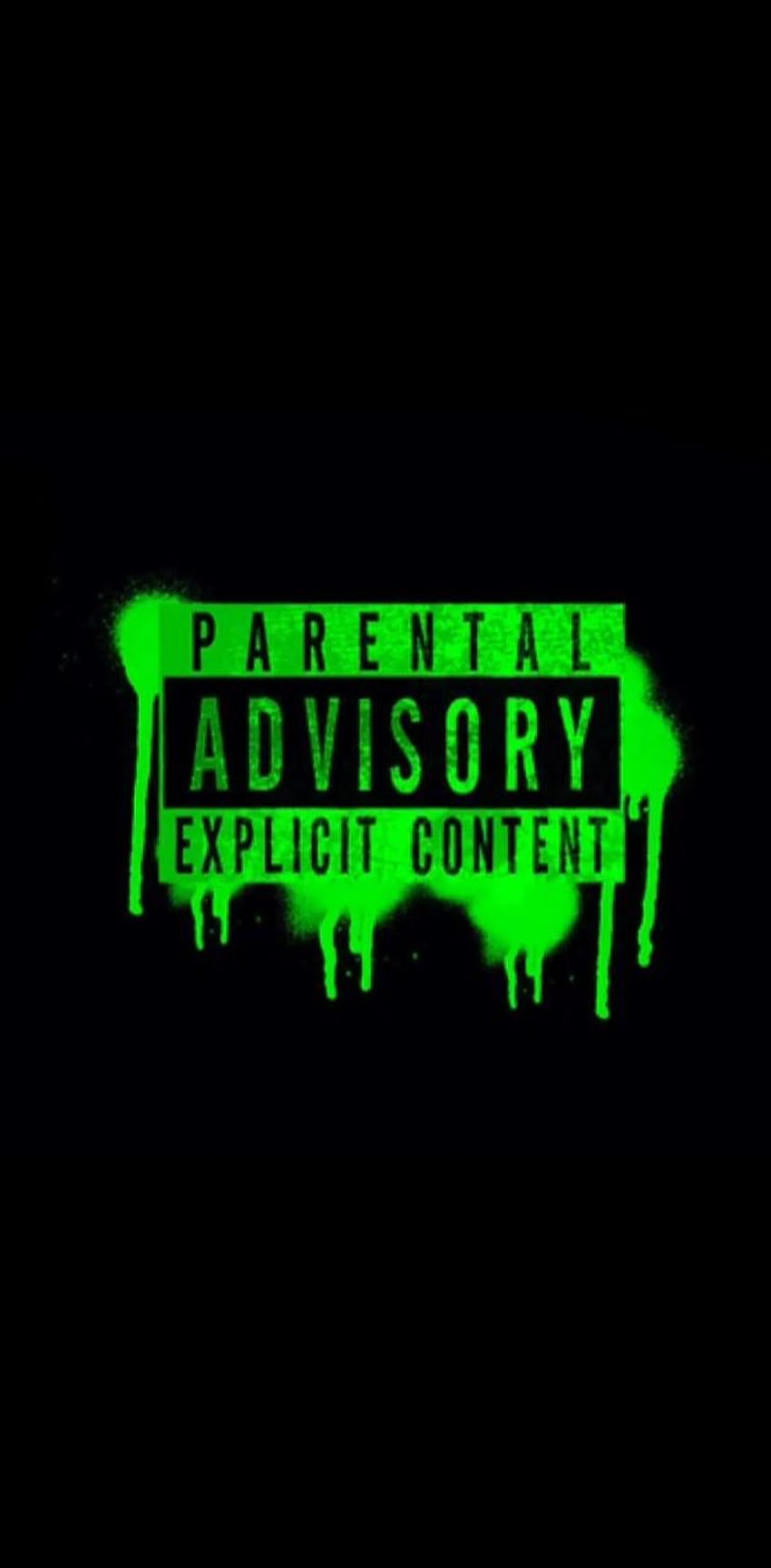Aconselhamento aos pais, logotipo do Parental Advisory Papel de parede de celular HD
