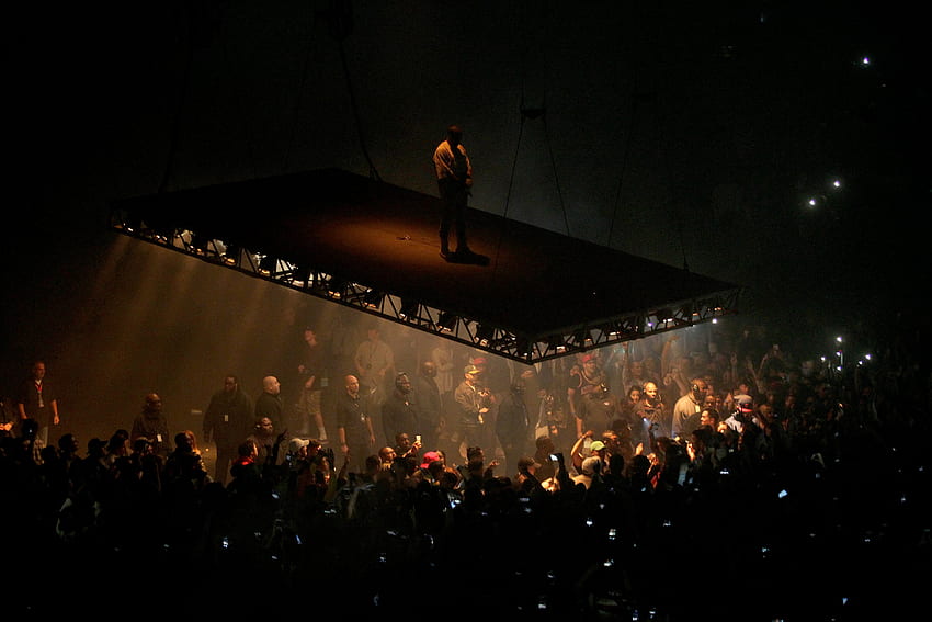 Kanye West brings 'Saint Pablo' tour, floating stage and all, to Oakland, Kanye West Concert HD wallpaper
