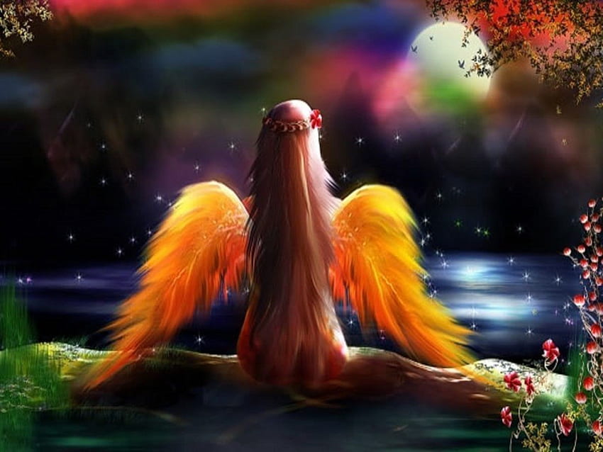 Cute Dream Angle, Cute Cartoon Angel HD wallpaper | Pxfuel