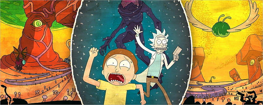 Rick and Morty_02 (Duel Monitor Wallpaper) by MikeAGar85 on Newgrounds