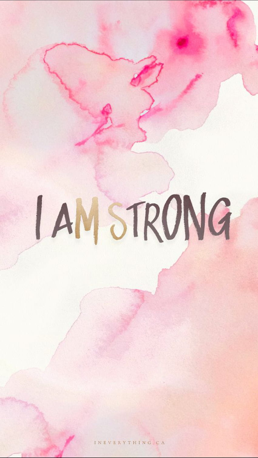 amazingly cute background to grace your screen, I Am Strong HD phone  wallpaper | Pxfuel