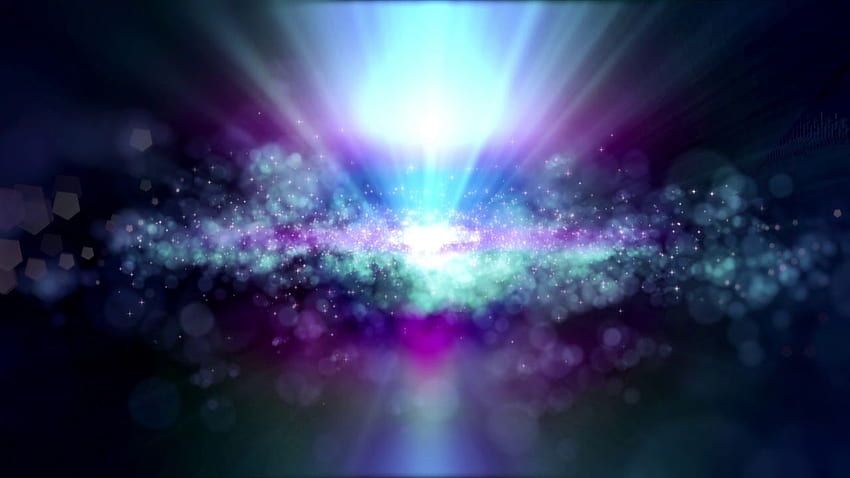 Cyan & Purple Glowing Space- Moving Background HD wallpaper