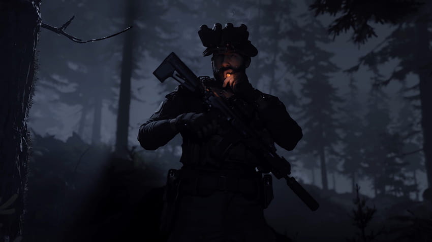 Call of Duty: Modern Warfare Captain Price Rauchen, Ultramodern HD-Hintergrundbild