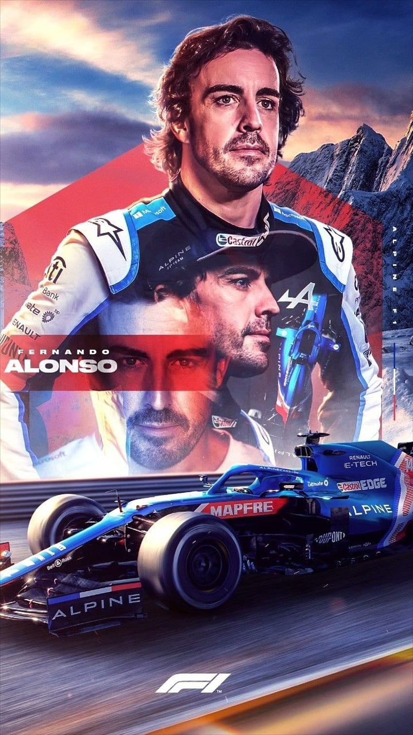 Fernando Alonso, formuła 1, sporty motorowe, hiszpania, hiszpański, wyścigi, kierowca, formuła 1, mistrz Tapeta na telefon HD