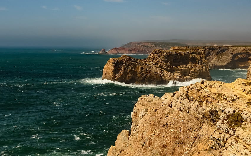 Algarve, Portugal, rocks, coast, ocean, Portugal HD wallpaper | Pxfuel