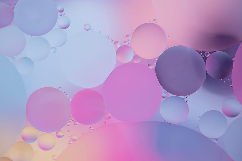 Abstract, Water, Bubbles, Circles, Liquid, Gradient HD wallpaper