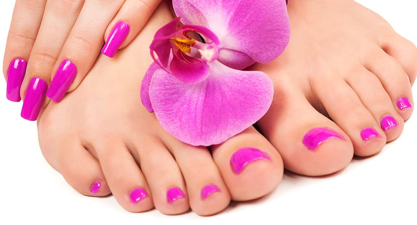 finger and toe nails colors. Pedicure , Summer acrylic nails, Pedicure HD wallpaper