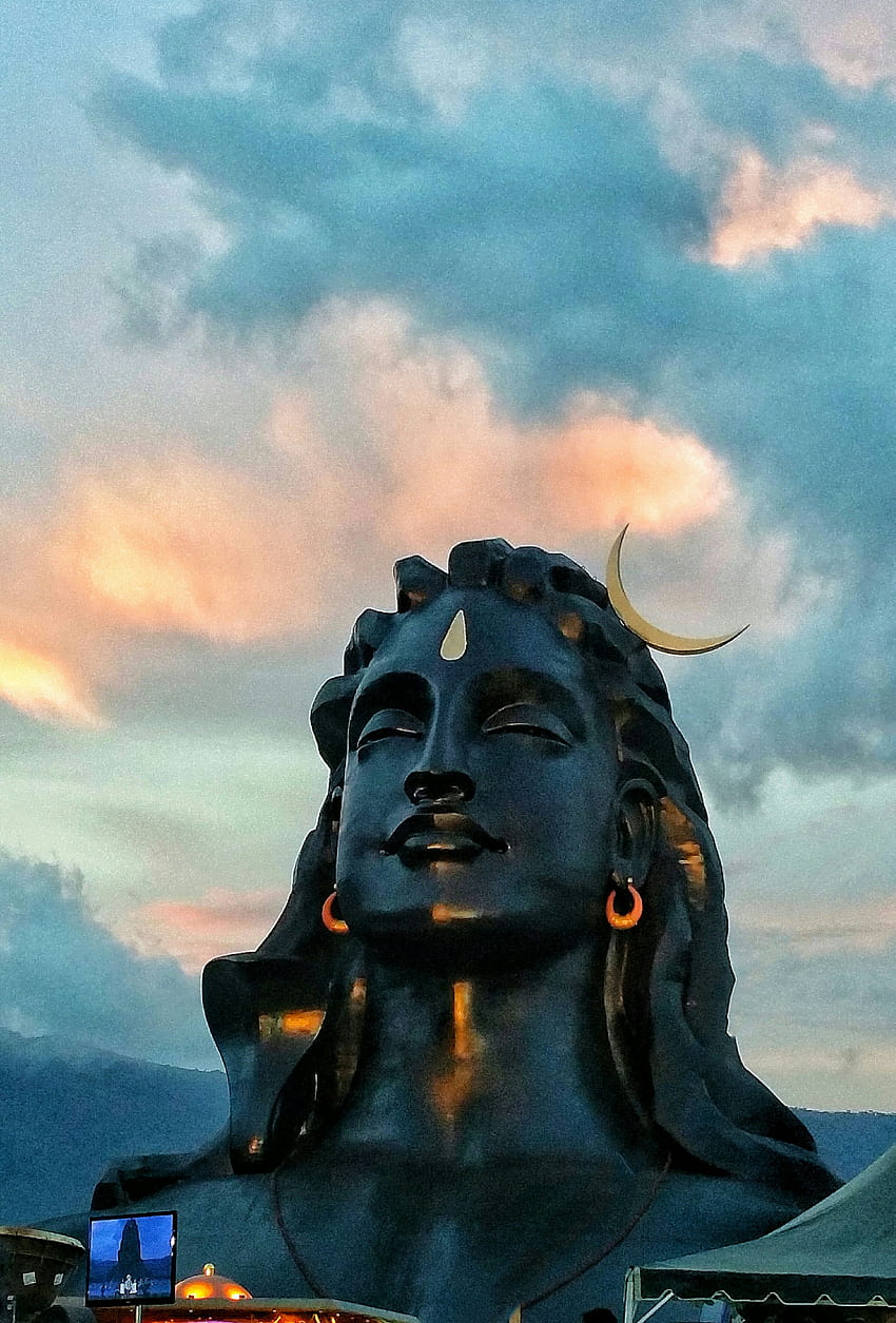 Shiva(Adiyogi) - 모바일 및 Dhyanalinga용 HD 전화 배경 화면