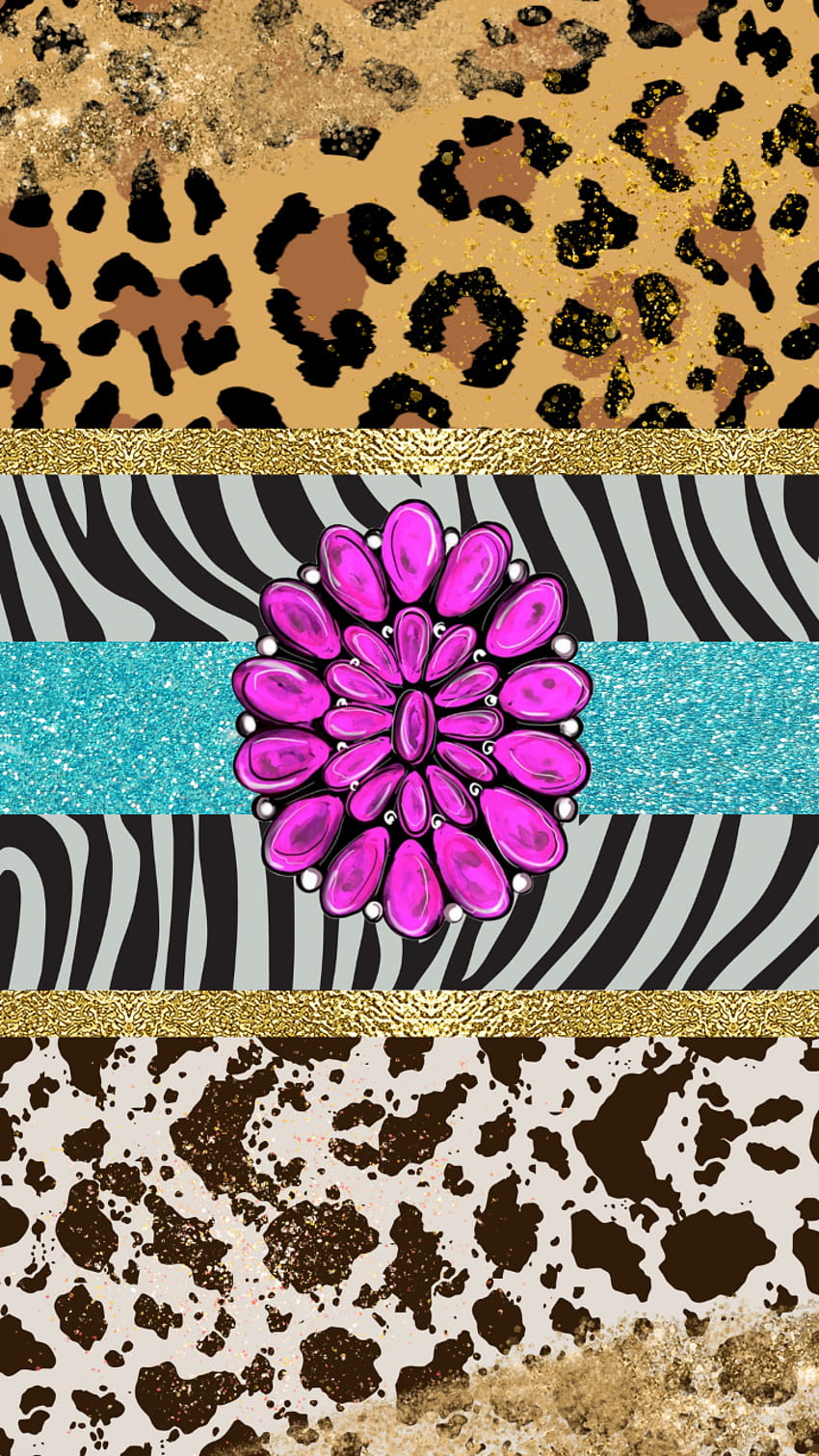 720P Free download | Western Turquoise, gold, zebra, leopard, pink ...