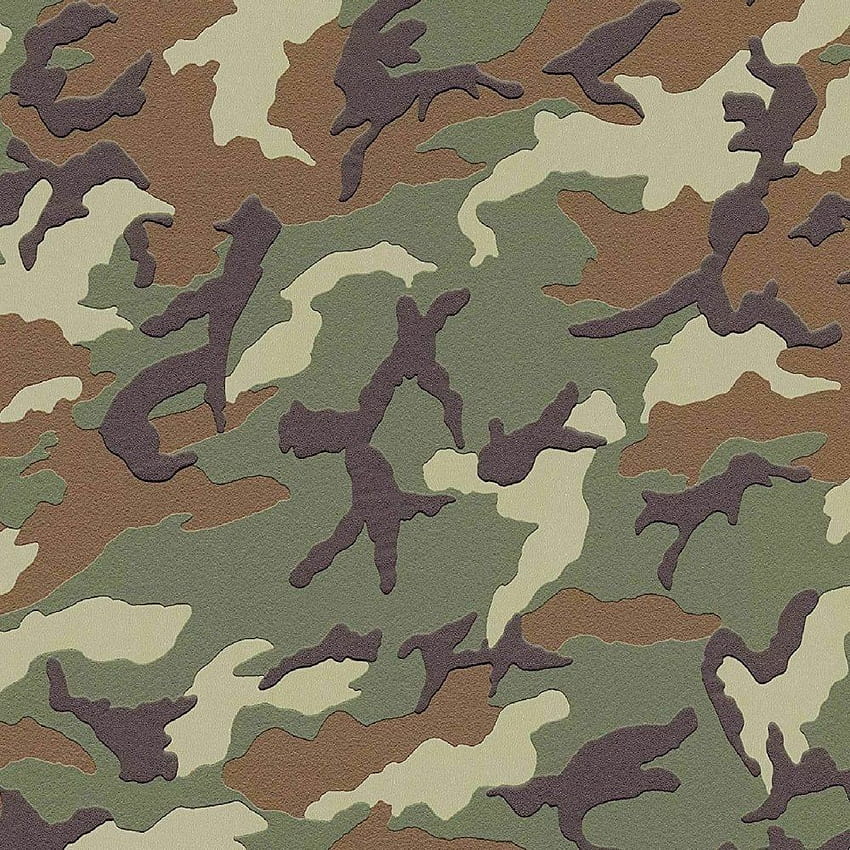 A.S Creation Camouflage Military Camo Green Brown Army HD тапет за телефон