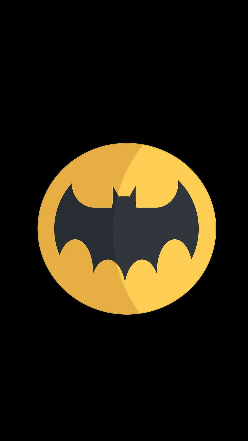 Batman - Señal de murciélago. Batman, universo de Batman, negro fondo de pantalla del teléfono