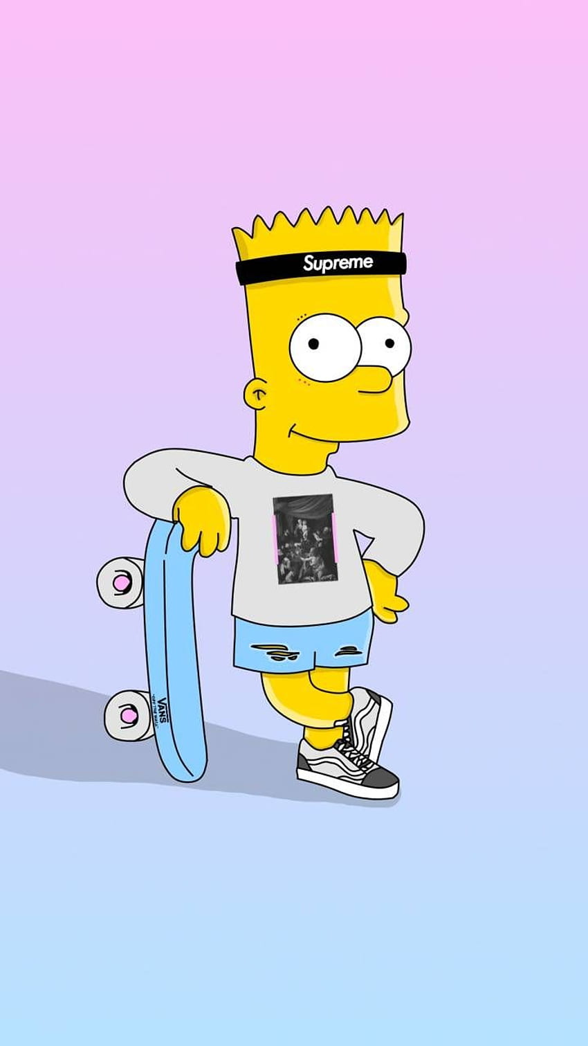 Bart Simpson Skateboarding, Cartoon Skateboard วอลล์เปเปอร์โทรศัพท์ HD