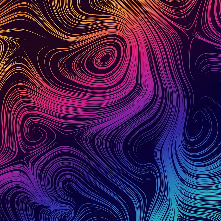 abstract, pattern, curvy lines HD phone wallpaper