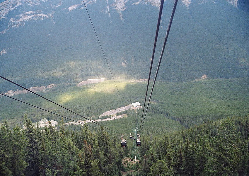Banff-Gondel, Banff, Banff-Nationalpark, Kanada, Sessellifte HD-Hintergrundbild