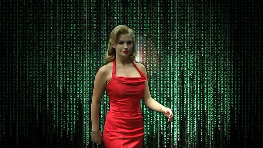 Матрицата, Жена в червено, манипулация, Фиона Джонсън, Червена рокля / и Mobile &, Момиче в червено HD тапет