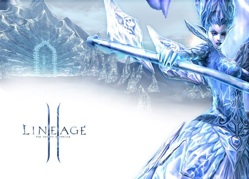 Lineage 2 The Chaotic Chronicle, jeux, lineage 2, jeu, the chaotic chronicle, femme, glace Fond d'écran HD