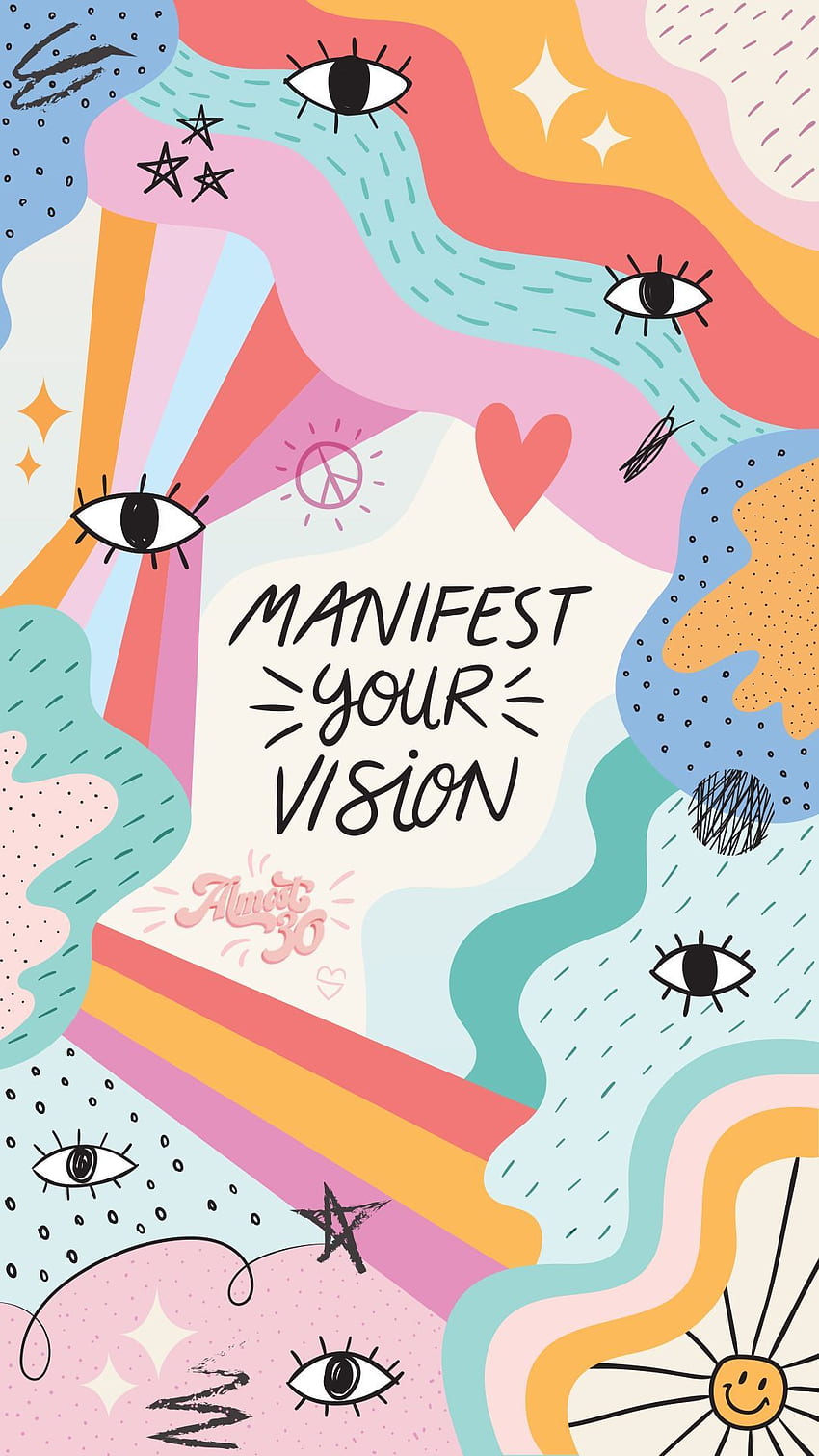 Manifest Your Vision. iPhone background , Pretty , Aesthetic iphone, Hippie HD phone wallpaper
