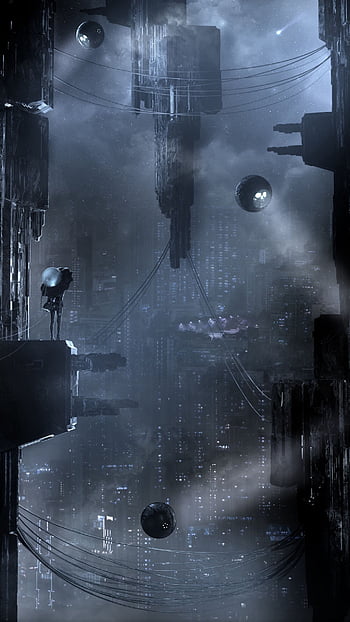 Cyberpunk City Skyscraper Sci-Fi HD 4K Wallpaper #8.1444