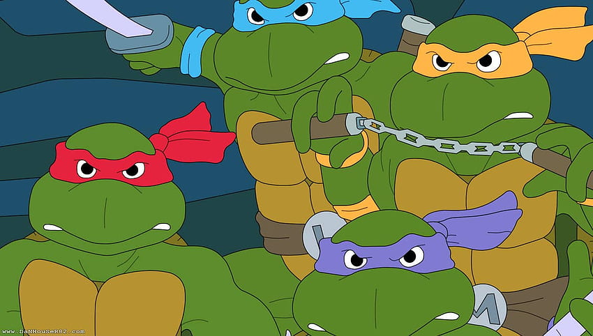 Recupera la storia contorta di TMNT prima di vedere il nuovo film questo fine settimana, Ninja Turtle Cartoon Sfondo HD