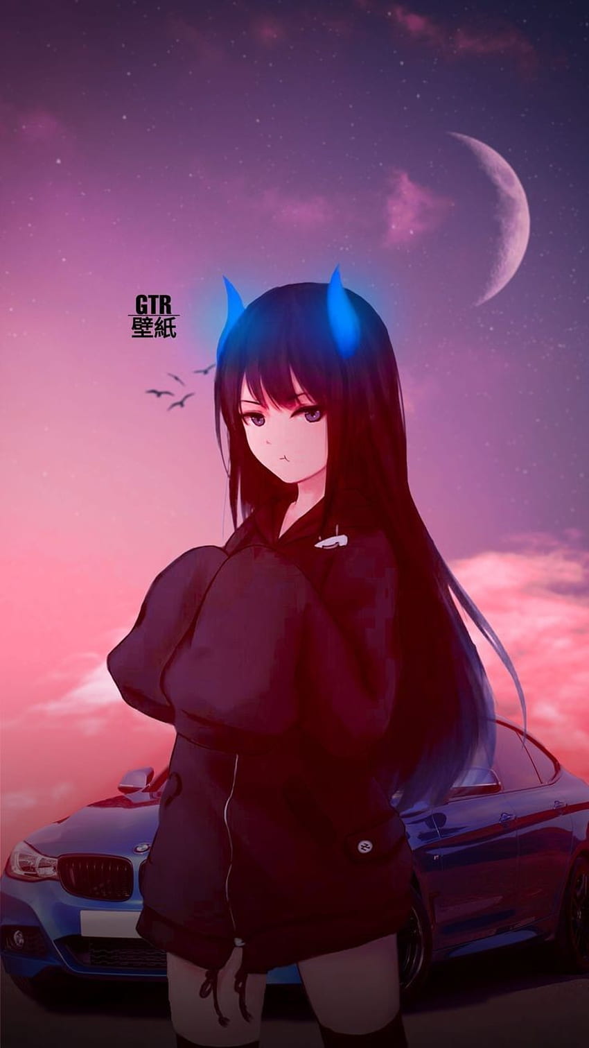 Anime red moon HD wallpapers | Pxfuel