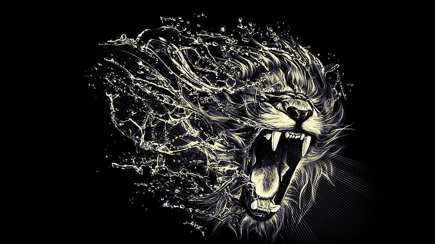 Lion en colère , . Lion, Lion, Art du lion Fond d'écran HD