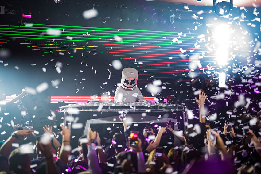 Marshmello Dj Muzyka na żywo, muzyka, , tło i koncert DJ-a Tapeta HD